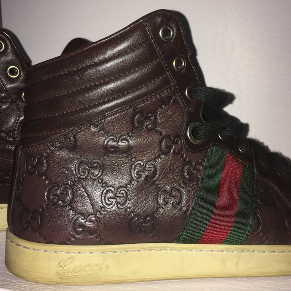 Gucci Signature leather hi-top sneaker - Picture 6 of 9